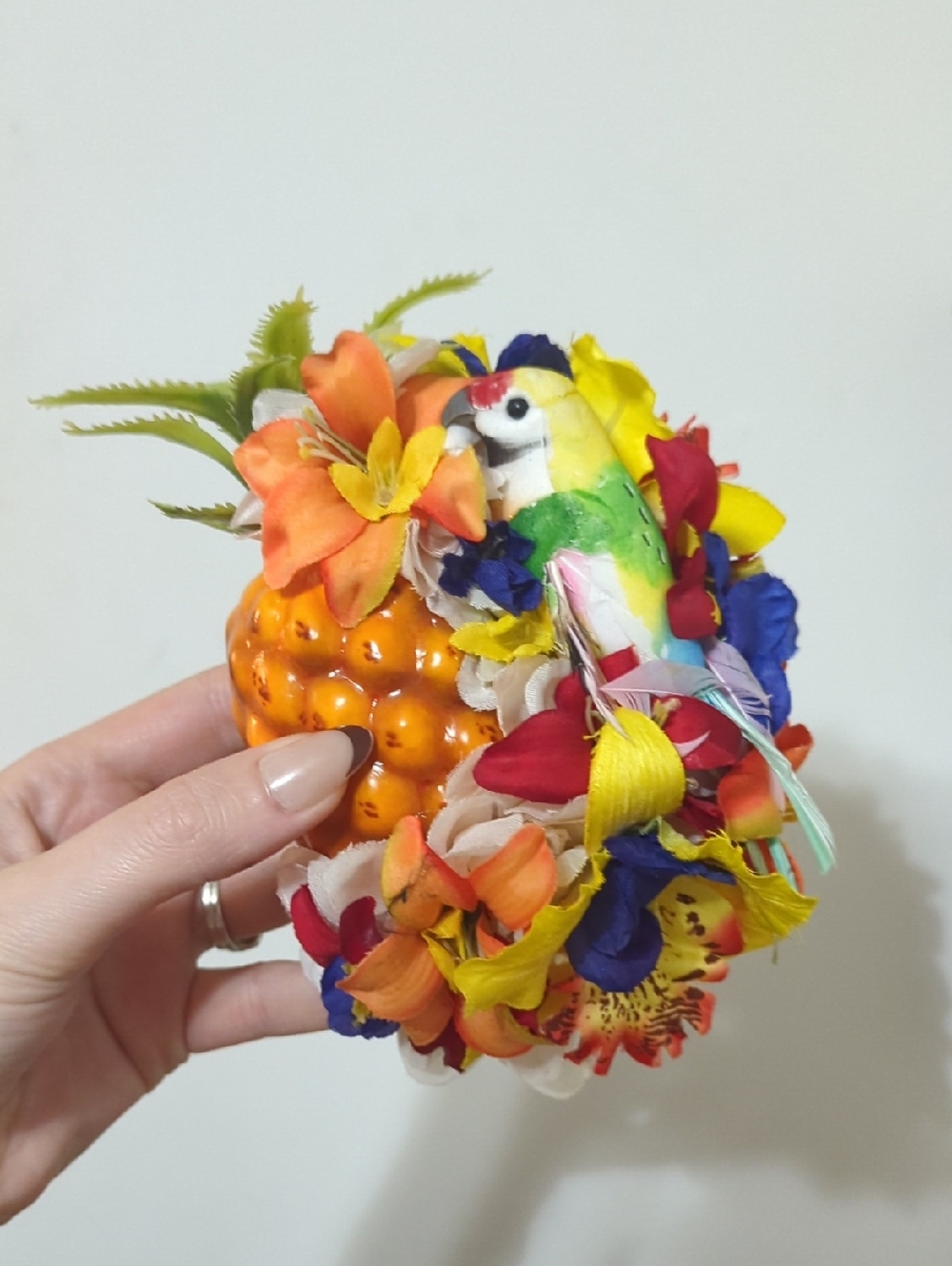 Colorful Tropical Pineapple Bird Toy for Birds - Multicolor